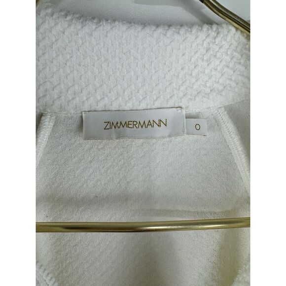 Zimmermann Natura Textured Jersey Dress Sz 0 US XS Preppy Old Money - Picture 7 of 11